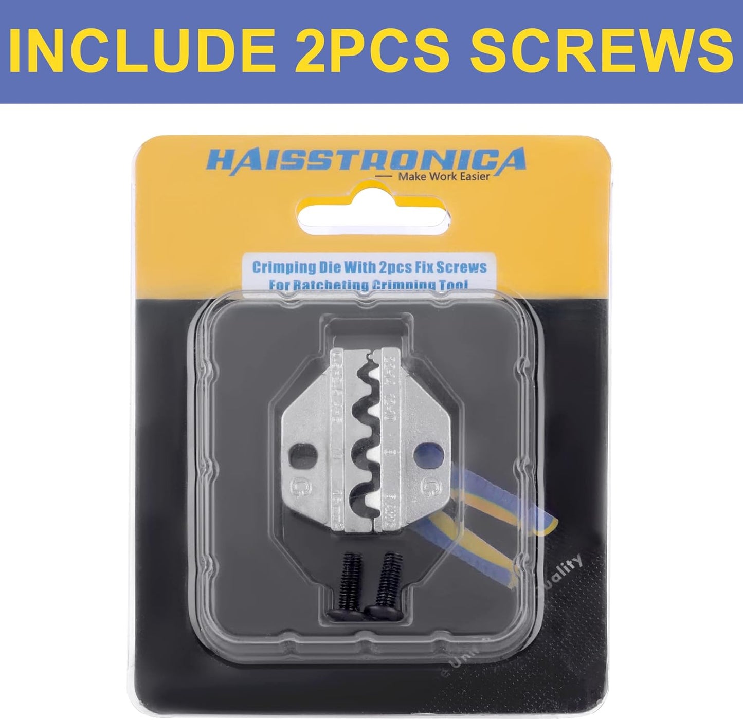 haisstronica Crimping Die for Non-Insulated Terminals, 22-6 AWG