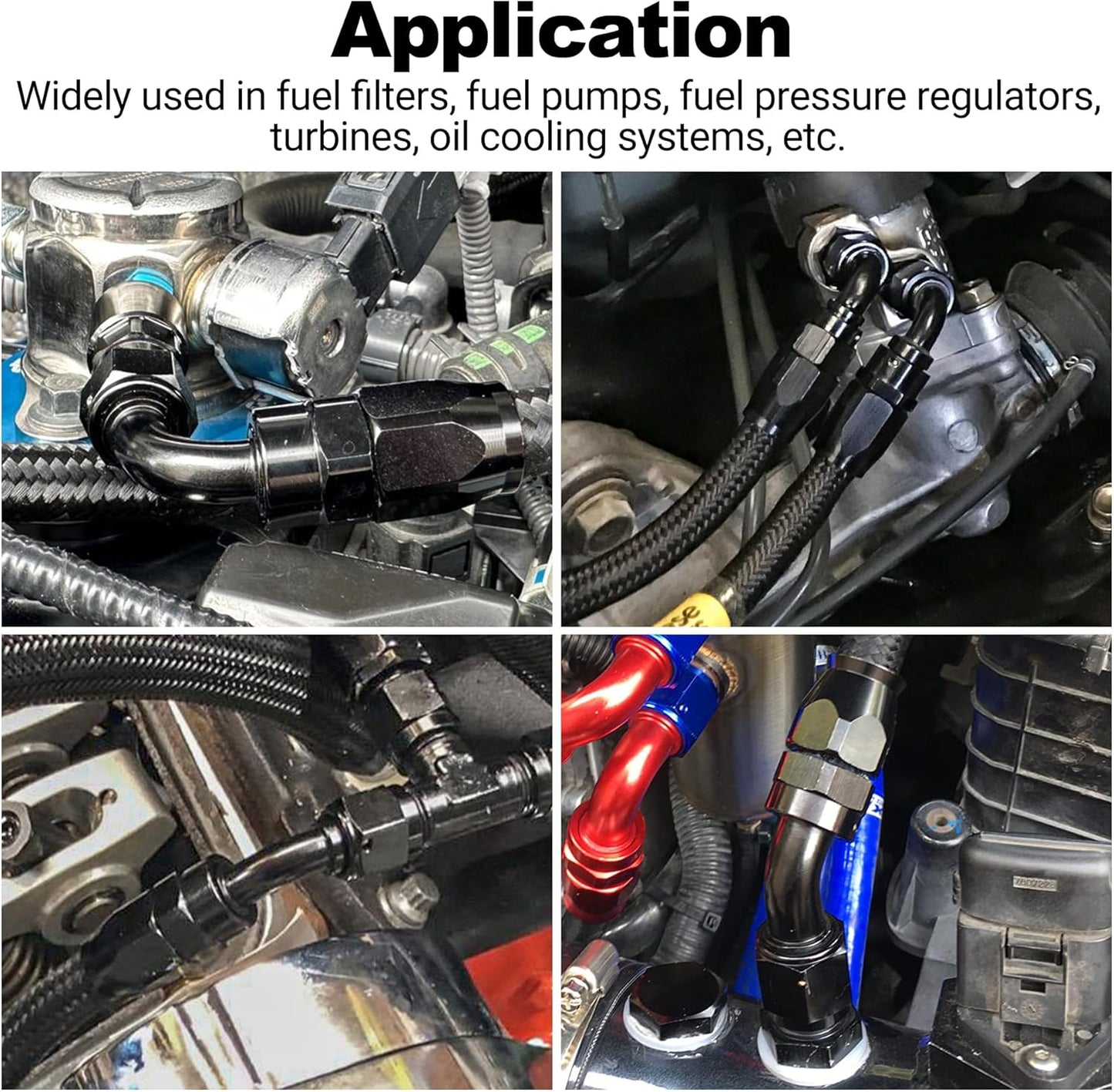 EVIL ENERGY 8AN 30 Degree One Piece Full Flow Hose End Fitting Swivel For CPE Braided Hose