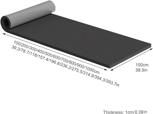 Heavy-Duty Garage Wall Protectors - Self-Adhesive Rubber Foam, Studio & Gym Wall Protection, Grey, 39.3"x39.3", Easy to Install, Impact Resistant