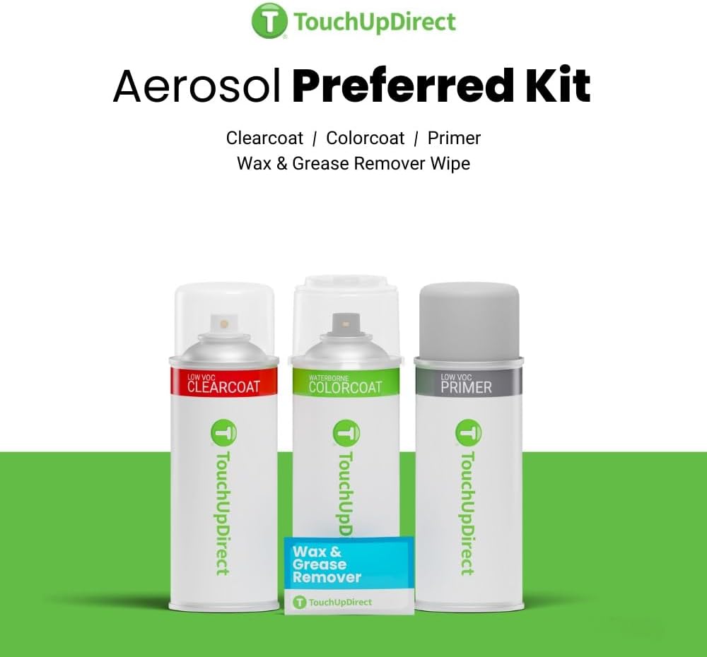 TouchUpDirect DAN Hakone Green Compatible with Toyota Exact Match Touch Up Paint Aerosol - Preferred Kit