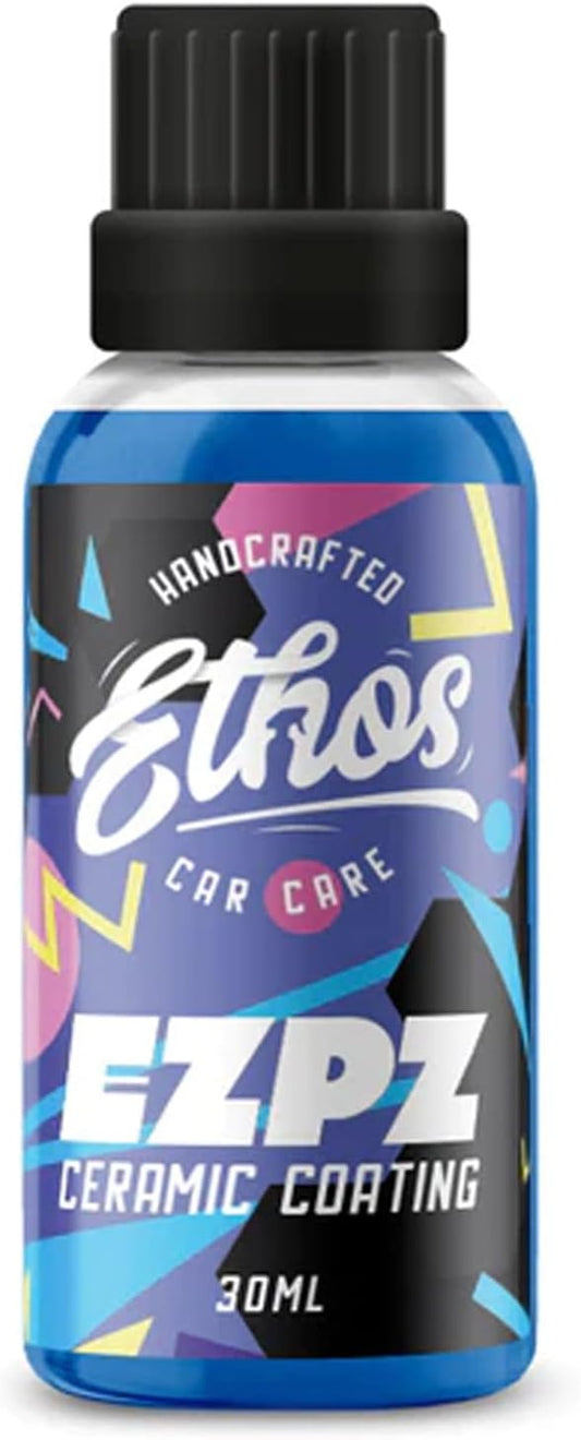 EZPZ - Ceramic Coating For Cars - Advanced Ceramic Polymer Coating for Cars - Easy DIY Application, Extreme Hydrophobics, Ultra-Slick Finish - Durable Formula