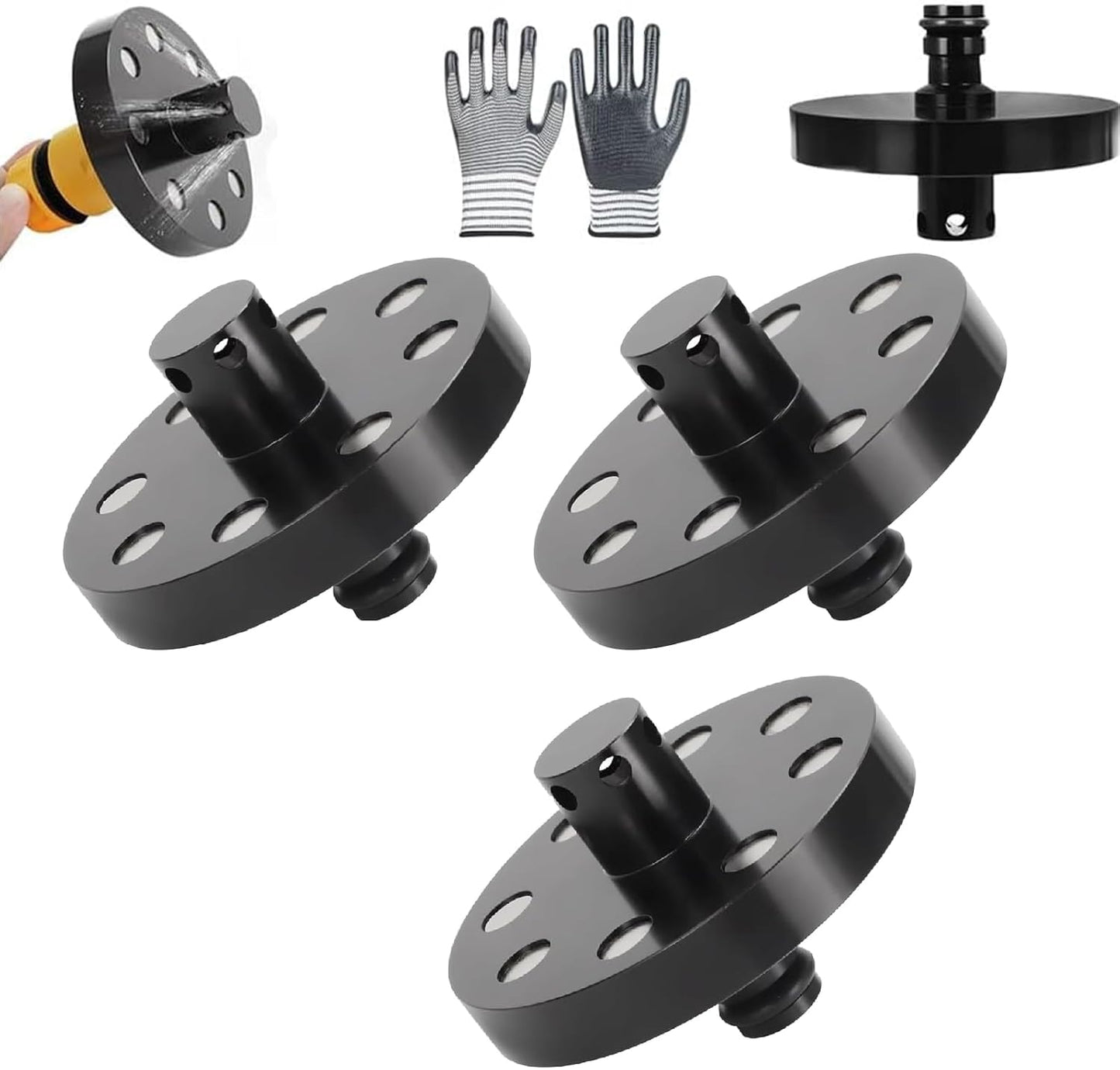 O-Ring Chassis Cleaner Flusher Kit,360° Spinning Nozzle, Undercarriage Cleaner with Quick Coupling, Efficient Wheel Arches/Undercarriage Cleaner Powerful Cleaning in Hidden Areas for All Car (3pc)