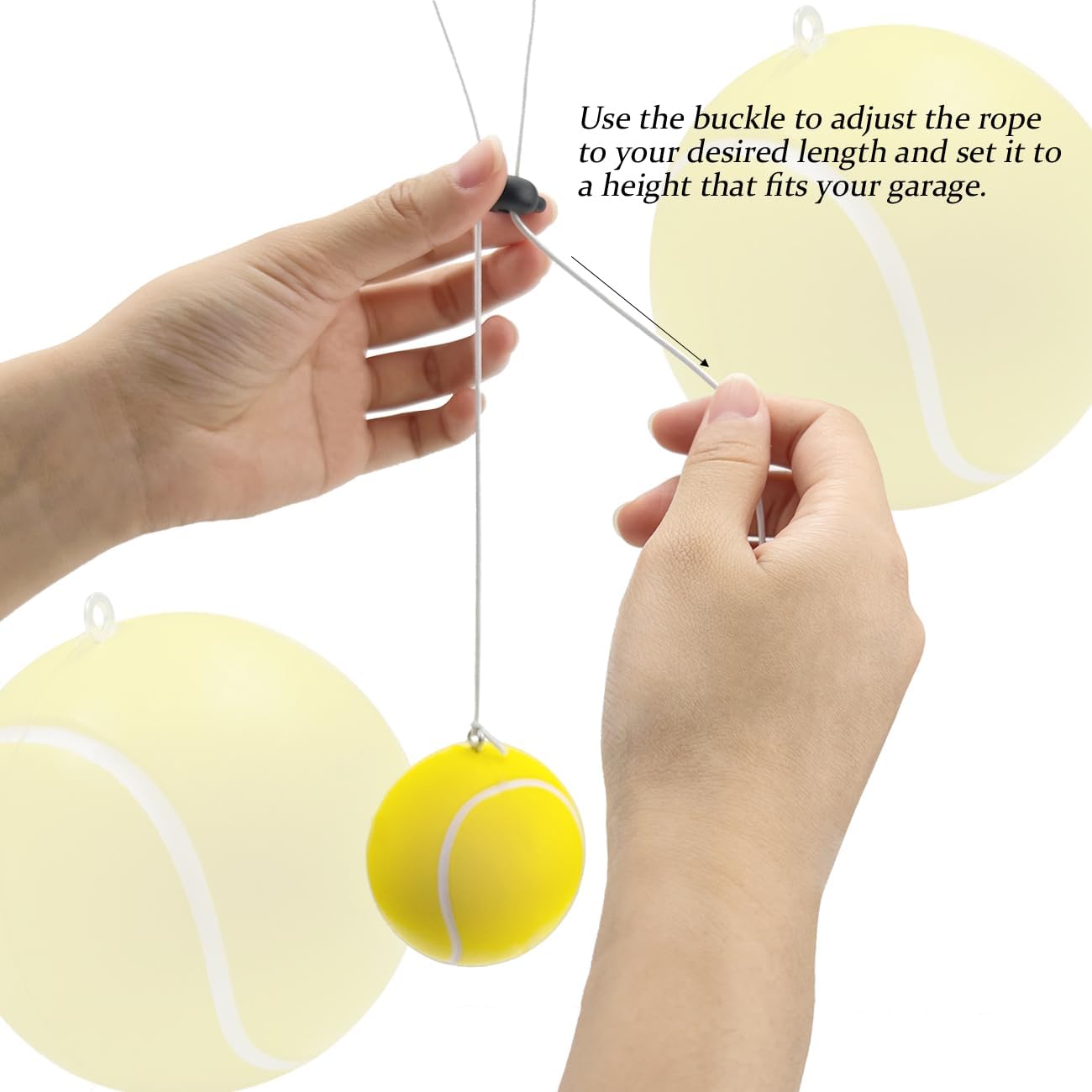 4 Packs Garage Parking Aids Ball,Parking Stopper for Garage,Garage Parking Aid,Height Adjustable Parking Assist Ball,Garage for Guided Parking,Avoid Crash and Scratch