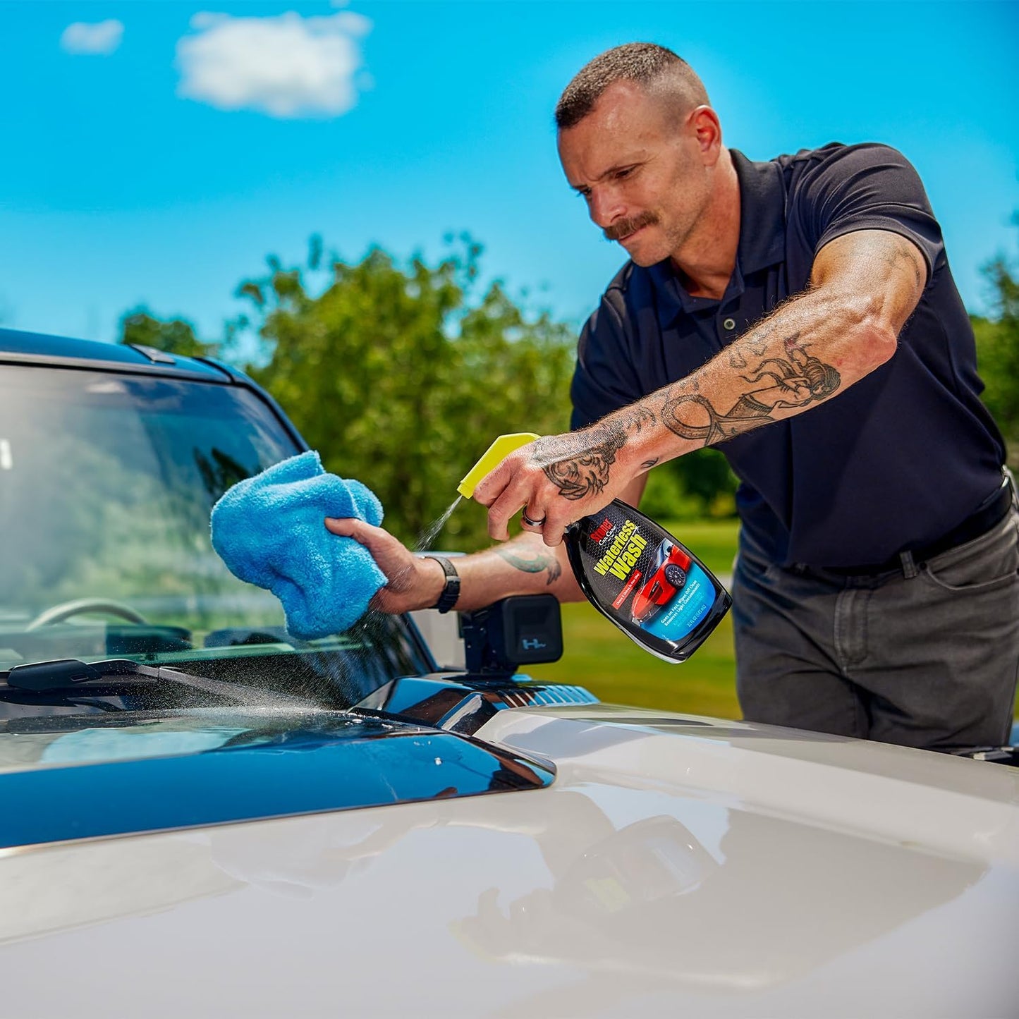 Stoner Car Care 92604-4PK Waterless Wash Car Detailing Spray – Safe, Scratch-Free Formula Quickly Cleans, Shines & Protects Cars, Trucks, Boats, Motorcycles, RVs & More – 22 Fl Oz, Pack of 4