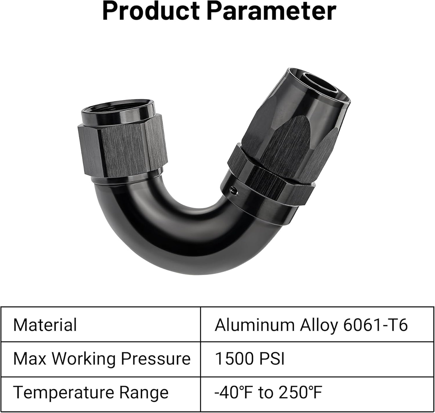 EVIL ENERGY 10AN 150 Degree One Piece Full Flow Hose End Fitting Swivel For CPE Braided Hose