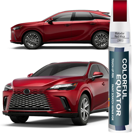 Matador Red Mica(3R1) Touch Up Paint for Lexus, Car Paint Pen Scratch Repair Two-In-One Touch Up Paint, Premium Car Scratch Remover for Deep Scratches