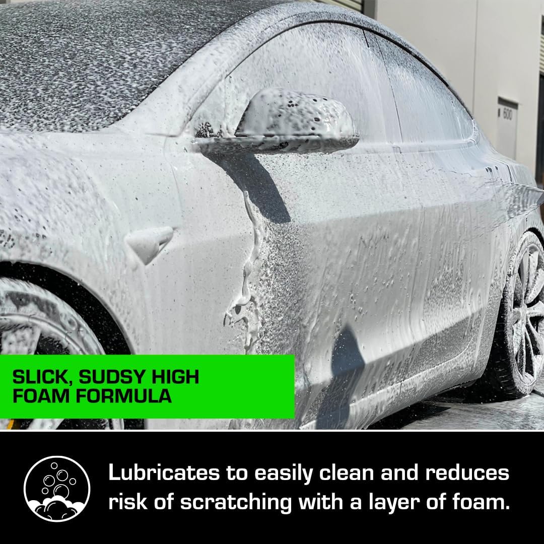 Ceramic Car Shampoo - Car Wash For Ceramic Coatings - Car Wash Soap - Adds Hydrophobic Protection | Enhances Coatings, Waxes Or Sealants | Incredible Shine