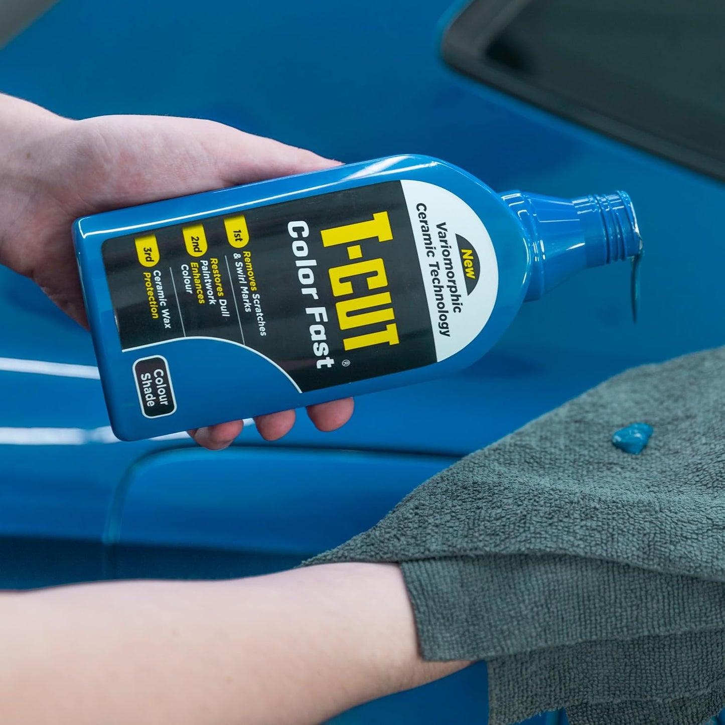T-Cut Midnight Blue Scratch Remover Color Fast Paintwork Restorer Car Polish, 13 Colors Available, 17 Fl Oz