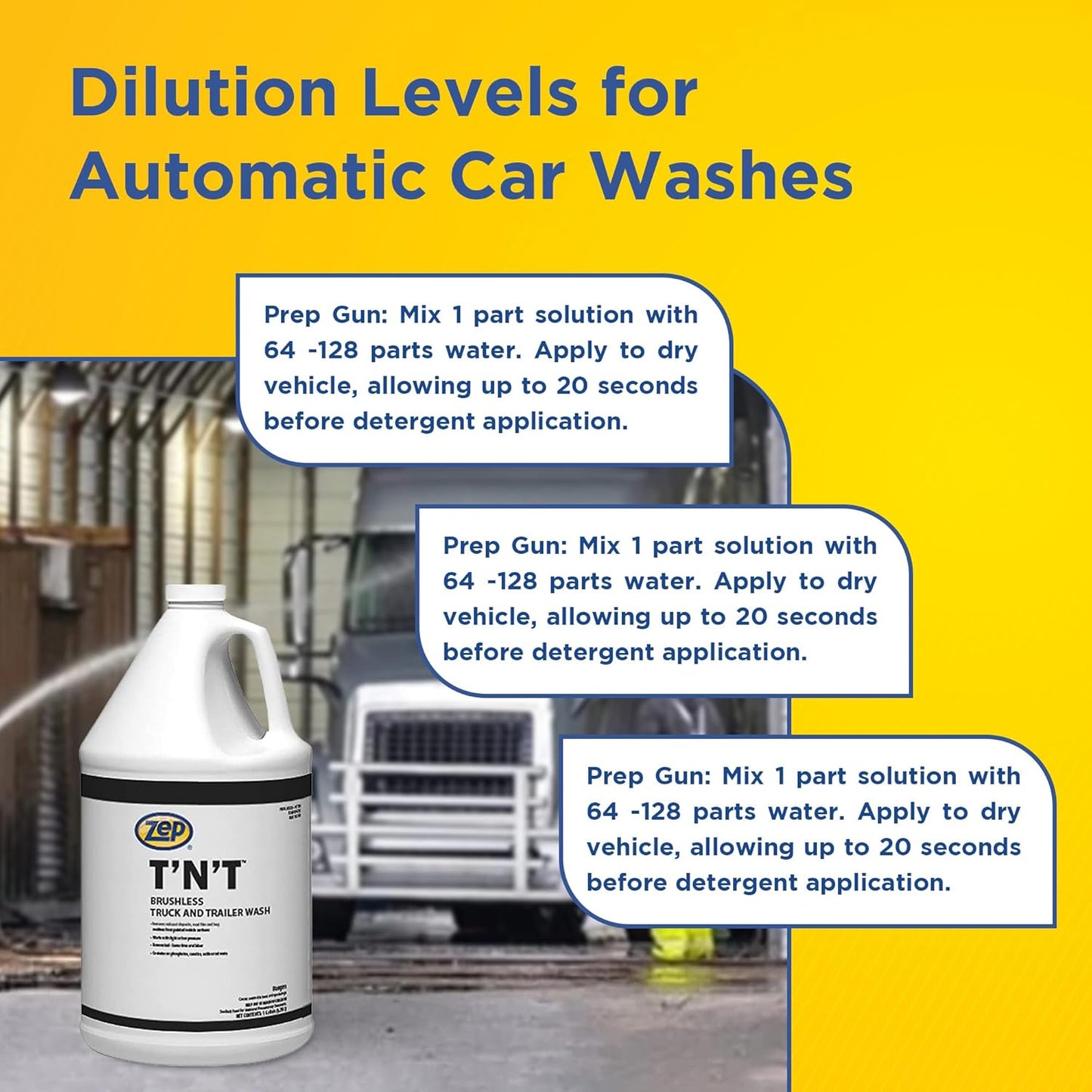 Zep TNT-Truck and Trailer Wash - 275 Gallon (1 Tote) 37689