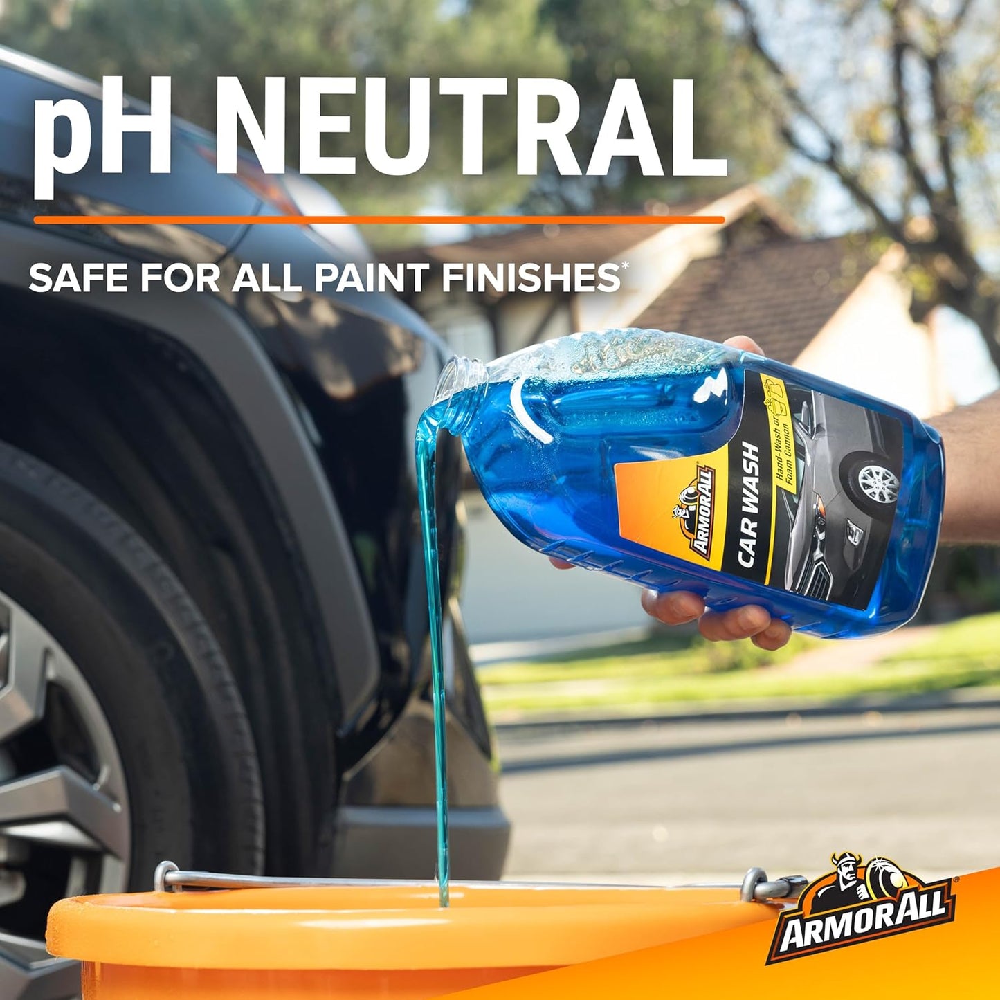 Armor All Foam Action Car Wash Soap, Cleaning Concentrate for Cars, Trucks, and Motorcycles, 64 Fl Oz Bottles (Pack of 4)