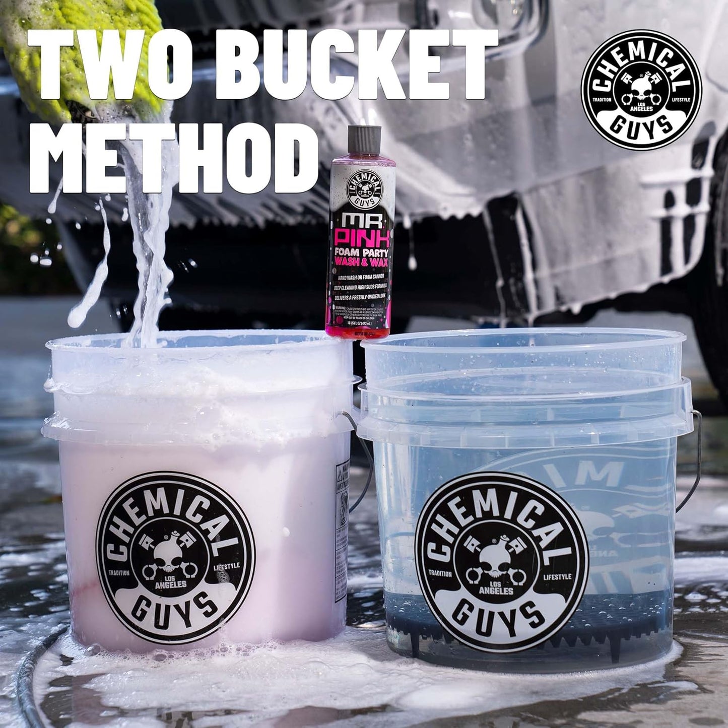 Chemical Guys Cyclone Dirt Trap Car Wash Bucket Insert Red Color (2 Pack)